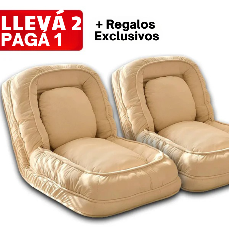 [LLEVÁ 2, PAGÁ 1] Sofá cama reclinable de algodón 5 en 1 + REGALOS: Almohadones Cushion