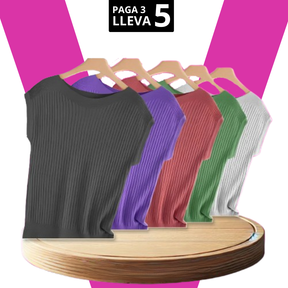 [Pagá 3, Llevate 5] Remeras Luna de Manga Corta en Lyocell y Poliéster (¡La Más Querida!)