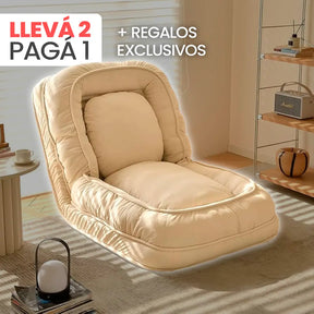 [LLEVÁ 2, PAGÁ 1] Sillón Cama Reclinable de Algodón 5 en 1 + REGALOS: Almohadas Cushion
